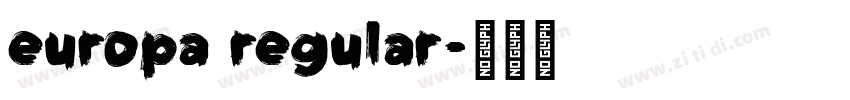 europa regular字体转换